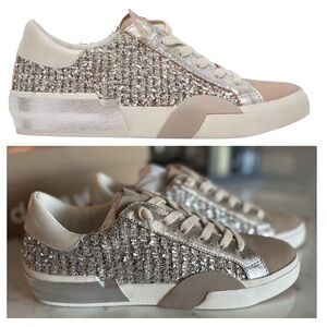 Dolce Vita Zina Leather & Twill Sneakers